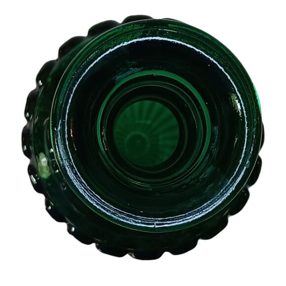 Vintage Jim Beam Kentucky Derby Glass Decanter 1968 Emerald Green With Stopper - Picture 9 of 11